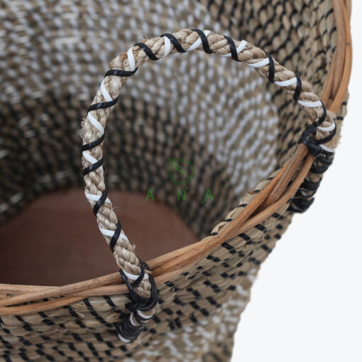 Beautiful Round Seagrass Storage Basket Kids And Large Storage Basket With Handles Also Storage Bin Corner Basket