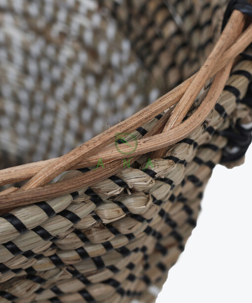 Beautiful Round Seagrass Storage Basket Kids And Large Storage Basket With Handles Also Storage Bin Corner Basket