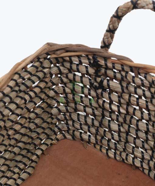 Rectangular Seagrass Clothes Organizer With Handles