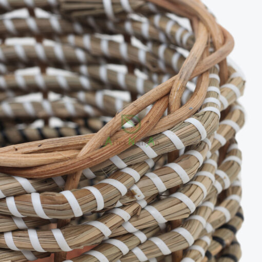 Eco-friendly Round Seagrass Basket Storage