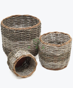 Eco-friendly Round Seagrass Basket Storage