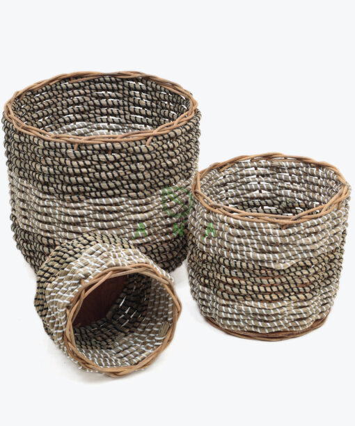 Eco-friendly Round Seagrass Basket Storage