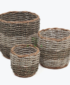 Eco-friendly Round Seagrass Basket Storage