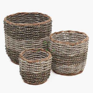 Eco-friendly Round Seagrass Basket Storage