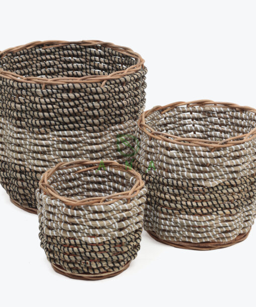Eco-friendly Round Seagrass Basket Storage
