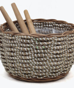 Newest design of flower pots seagrass plant pots also round plant stand indoor for home decor