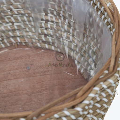 Newest design of flower pots seagrass plant pots also round plant stand indoor for home decor