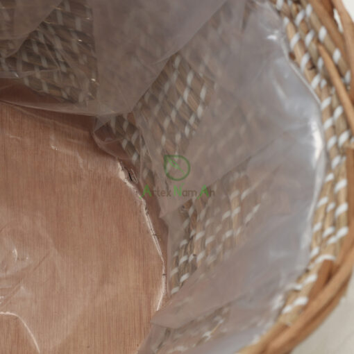 Natural Seagrass Pots Flower And White Flower Pot