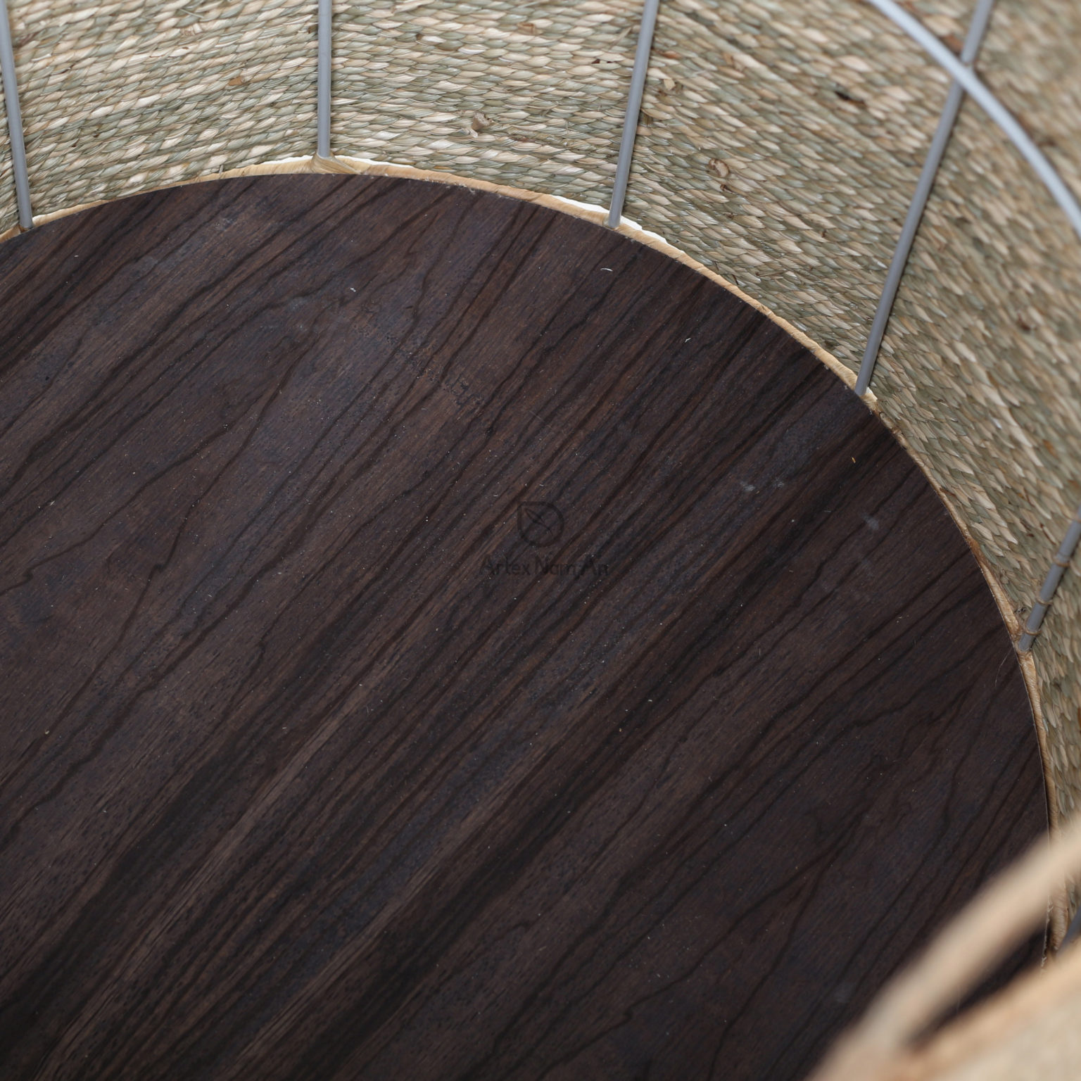 Set of 3 Round Seagrass Storage Bins With Handles