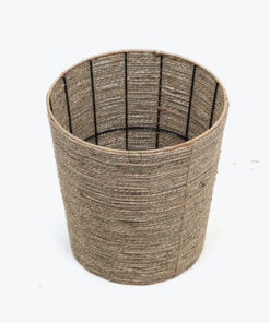 Round Natural Seagrass Hamper