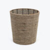 round natural seagrass hamper