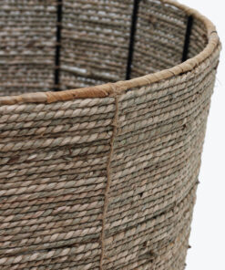 Round Natural Seagrass Hamper