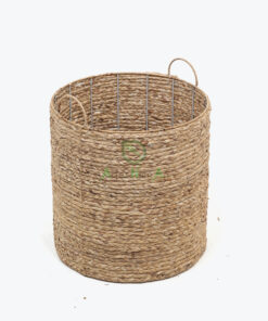 round water hyacinth storage bin