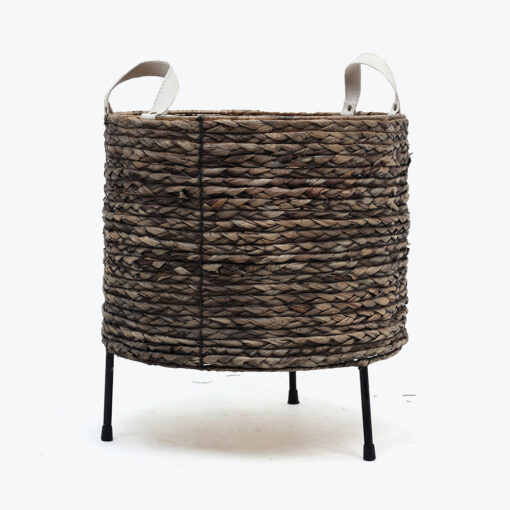 Eco-friendly round water hyacinth indoor pots