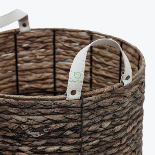 Eco-friendly round water hyacinth indoor pots