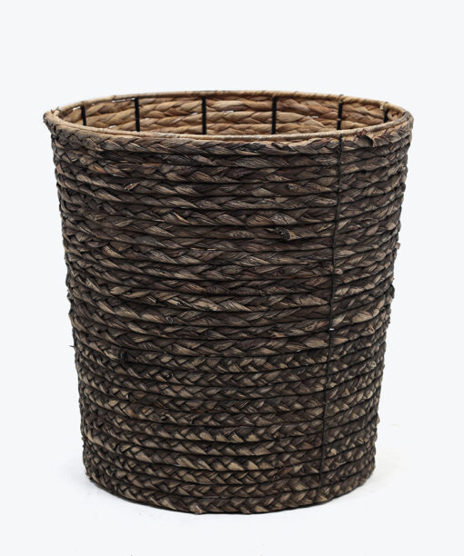 black water hyacinth hamper