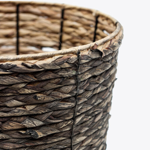 Black Water Hyacinth Hamper