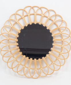 Round rattan decorative mirrors decor wall from Vietnam manufacturer