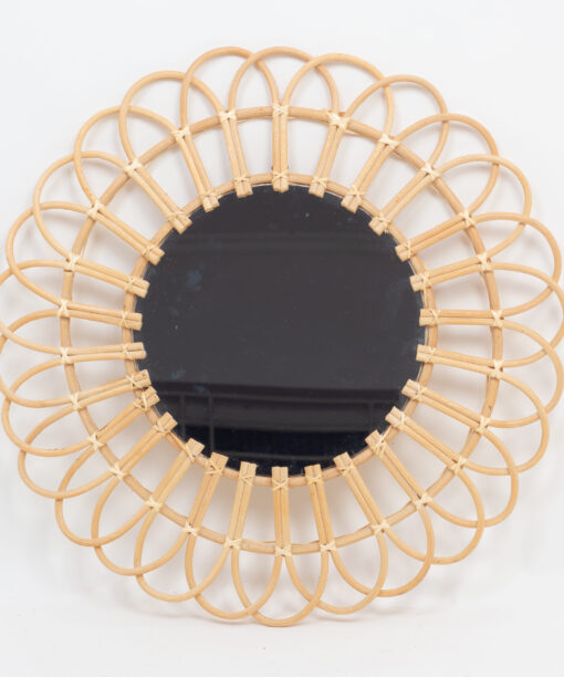 Round rattan decorative mirrors decor wall from Vietnam manufacturer