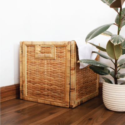 Nautral Home Storage. Seagrass water hyacinth rattan bamboo