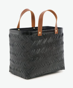 Black Bamboo Handbags Eco-friendly Shopping Basket NB 09 05 135 02SET