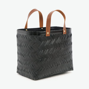 Black Bamboo Handbags Eco-friendly Shopping Basket NB 09 05 135 02SET