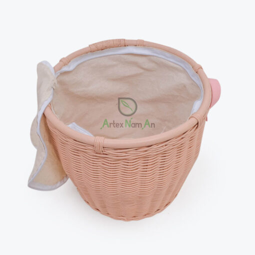 Eco-friendly Round Rattan Picnic Basket with Handle & Lid R 09 05 183 01