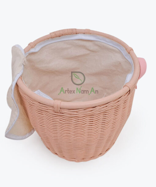 Eco-friendly Round Rattan Picnic Basket with Handle & Lid R 09 05 183 01