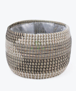 Handcrafted Mini Seagrass Flower Pots & Planters Wholesale SG 09 16 100 03