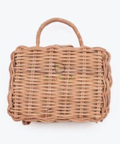 Handcrafted Rectangle Rattan Baby Dolls Toys Bags R 09 29 002 01
