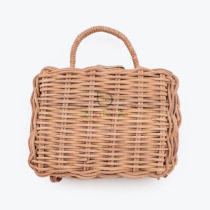 Handcrafted Rectangle Rattan Baby Dolls Toys Bags R 09 29 002 01