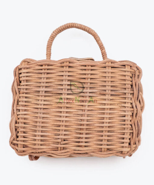 Handcrafted Rectangle Rattan Baby Dolls Toys Bags R 09 29 002 01