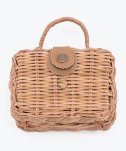 Handcrafted Rectangle Rattan Baby Dolls Toys Bags R 09 29 002 01