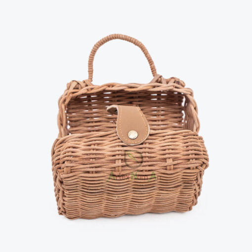 Handcrafted Rectangle Rattan Baby Dolls Toys Bags R 09 29 002 01
