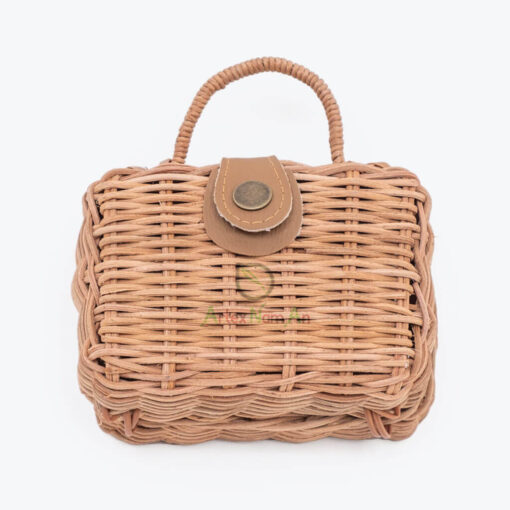 Handcrafted Rectangle Rattan Baby Dolls Toys Bags R 09 29 002 01