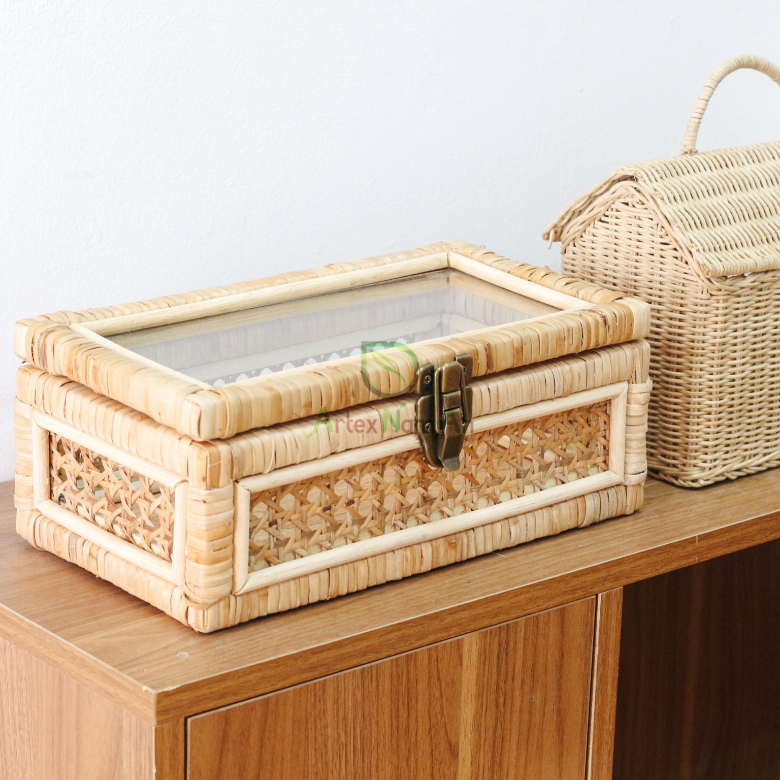 Natural Bamboo Serving Bowl for Fruits & Salads