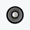 Black round open weave seagrass mirror for wall decor