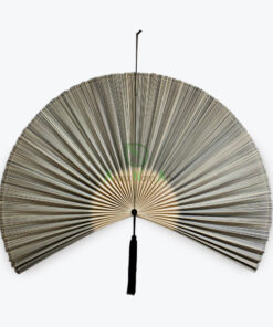 Bamboo fan wall art hanging decor Japandi vietnam natural materials homeware manufacturer wholesaler
