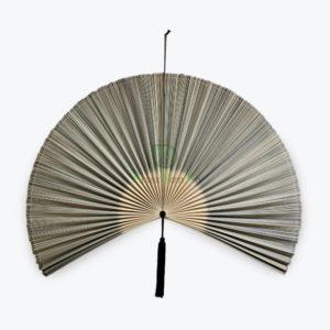 Bamboo fan wall art hanging decor Japandi vietnam natural materials homeware manufacturer wholesaler