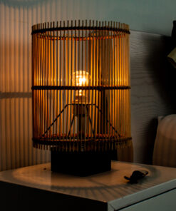 Japandi bamboo lampshade & table lamp Vietnam manufacturer & wholesaler