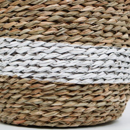 Set 3 Natural Woven Seagrass Indoor Planter For Home Decor