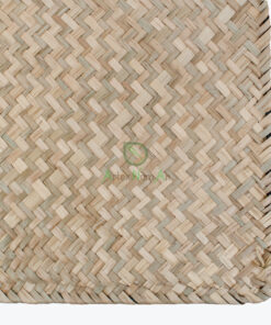 Natural rectangular woven seagrass table placemat for dining room & restaurant Japandi