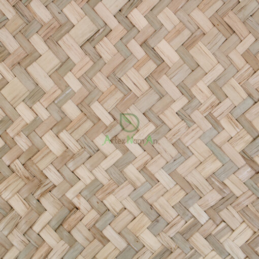 Natural rectangular woven seagrass table placemat for dining room & restaurant Japandi