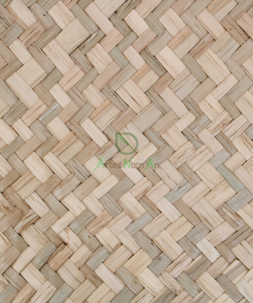 Natural rectangular woven seagrass table placemat for dining room & restaurant Japandi
