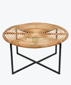 Rattan coffee table Japandi modern livingroom Vietnam manufacturer & wholesale