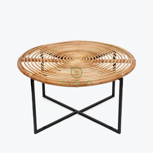 Rattan coffee table Japandi modern livingroom Vietnam manufacturer & wholesale