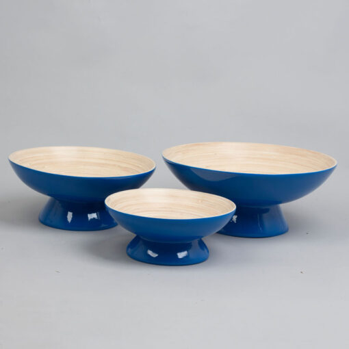 Eco-friendly Bamboo Serving Bowls for Fruits & Salads Wholesale S 18 01 011 01
