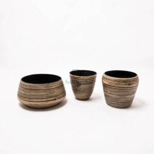 Natural Coiled Bamboo Serving Bowls for Fruits & Salads/Tableware/Dining room Wholesale S 15 01 010 01