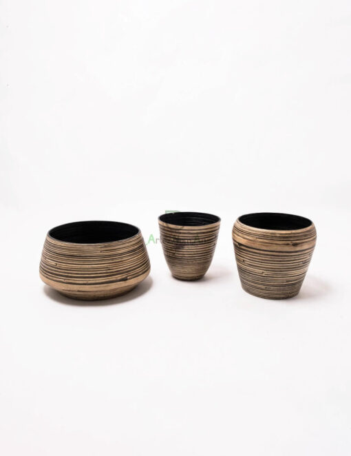 Natural Coiled Bamboo Serving Bowls for Fruits & Salads/Tableware/Dining room Wholesale S 15 01 010 01