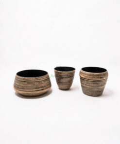 Natural Coiled Bamboo Serving Bowls for Fruits & Salads/Tableware/Dining room Wholesale S 15 01 010 01